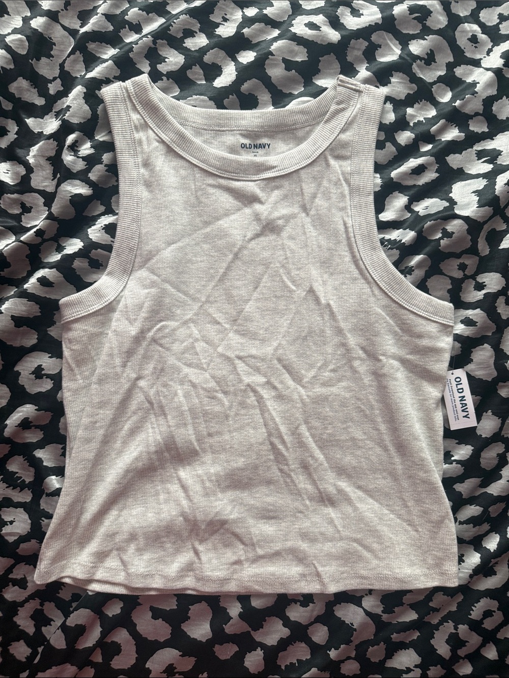Old Navy Beige Ribbed Tank Top